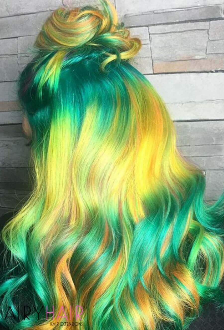 Turquoise and Yellow Mix