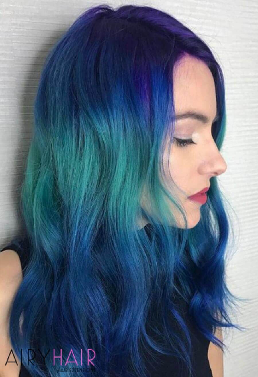 Blue and Turquoise Ombre