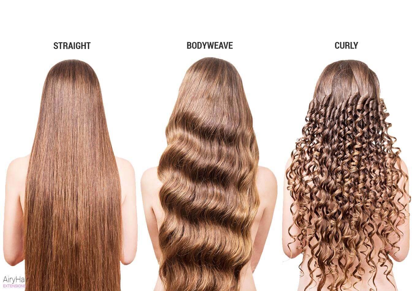 Various hair textures Various hair textures