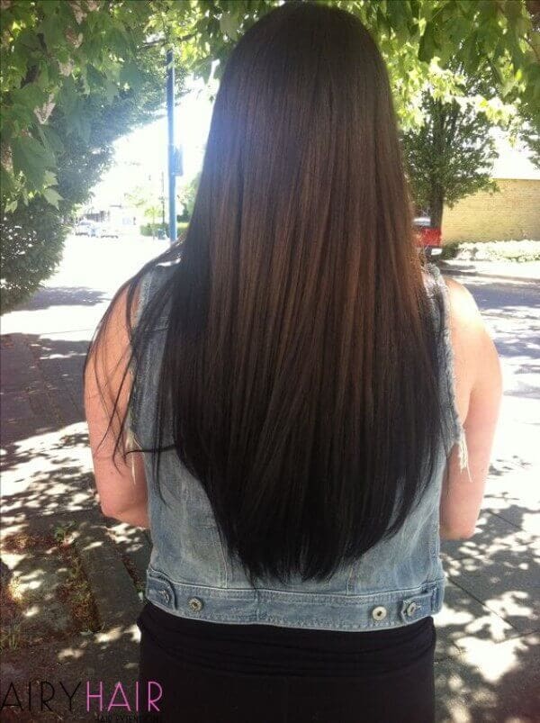 Brown to black ombre color idea