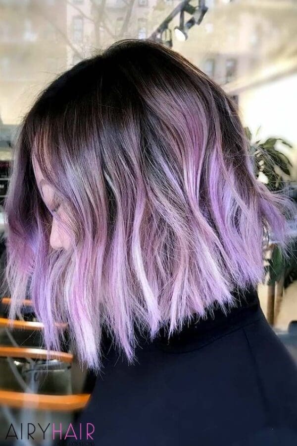 Purple ash colored highlights