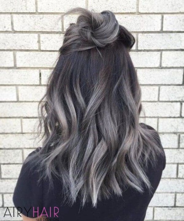 Dark grey ombre