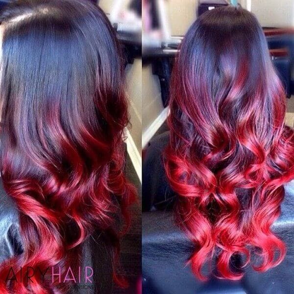 13 Best Black And Red Ombre Hair Color Ideas