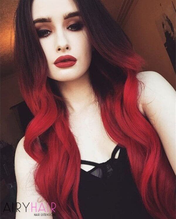 13 Best Black And Red Ombre Hair Color Ideas 2020