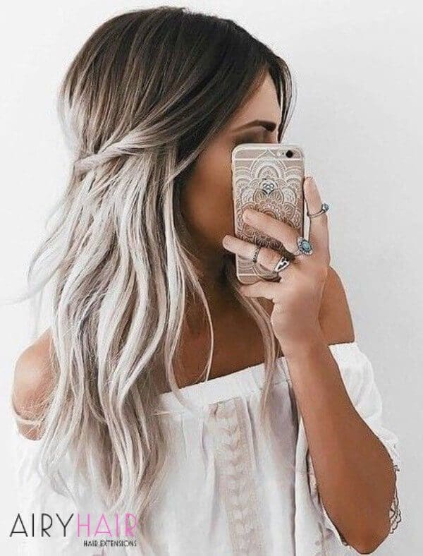 White Ombre Hair