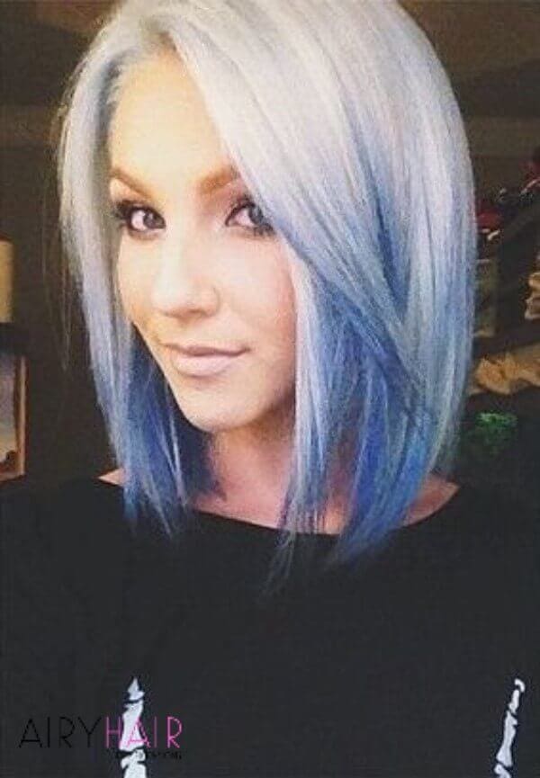 Blue ombre highlights