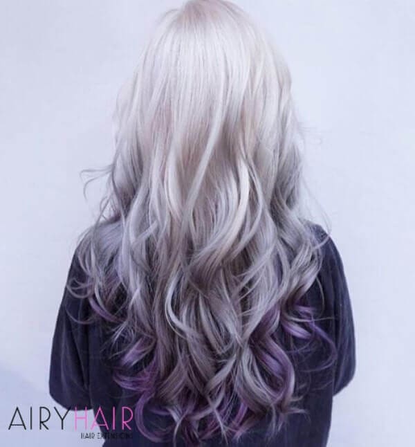 Reversed ombre hairstyle