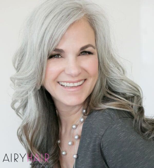 Ombre hairstyle for older women