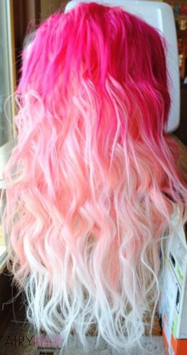 Hot pink ombre