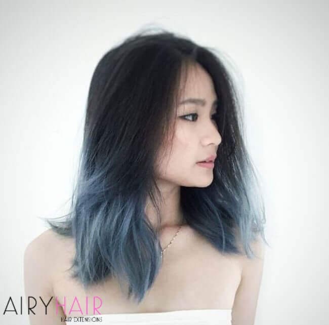 Pastel blue ombre