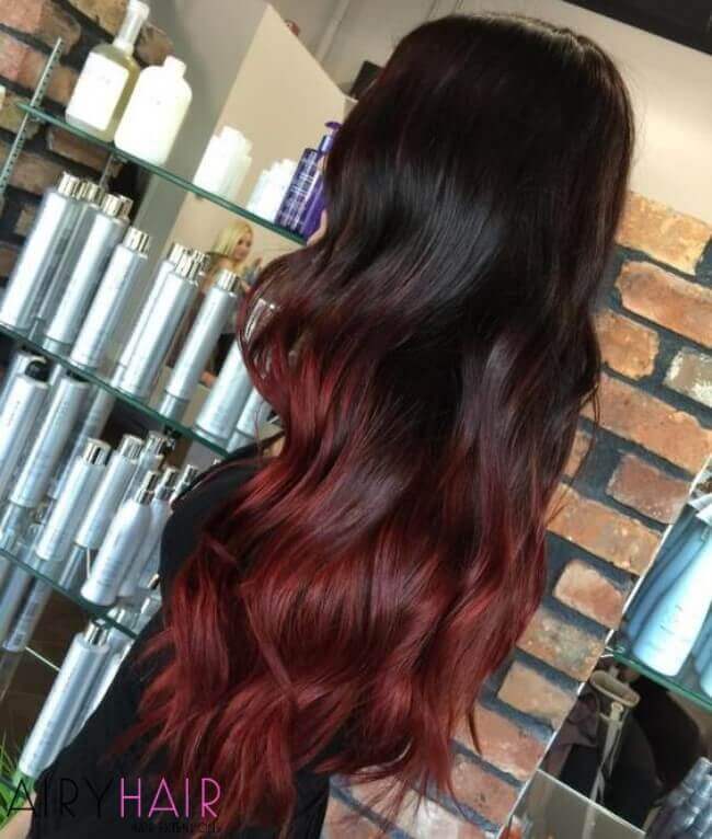 Dark copper color with splashes of red