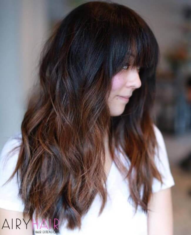 Creative ombre hairstyle