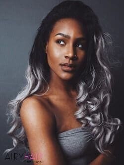 30+ Best Black & Grey Ombré Hair Extension Color Ideas (2023)