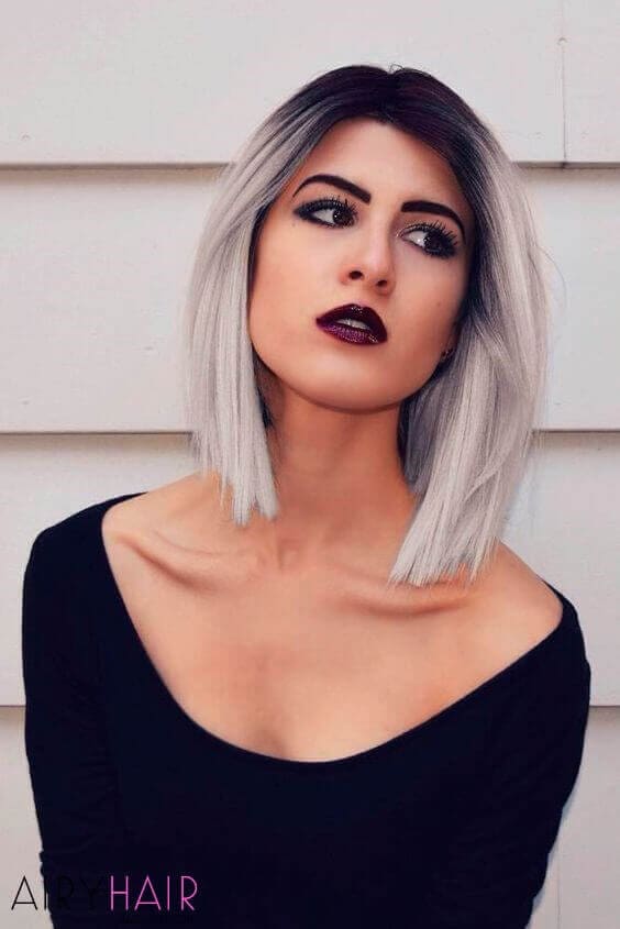 Black and white ombre