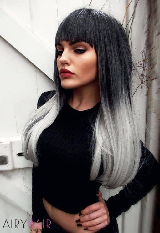 30+ Best Black & Grey Ombré Hair Extension Color Ideas (2024)