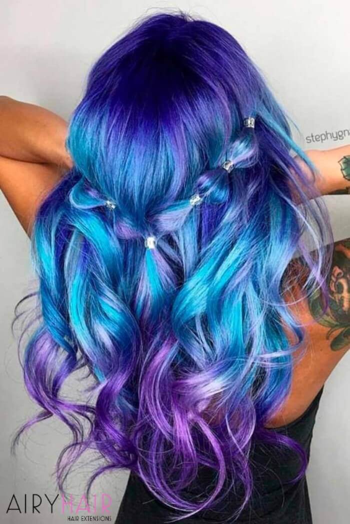 20+ Blue and Pastel Blue Ombré Ideas for Hair Extensions (2023)