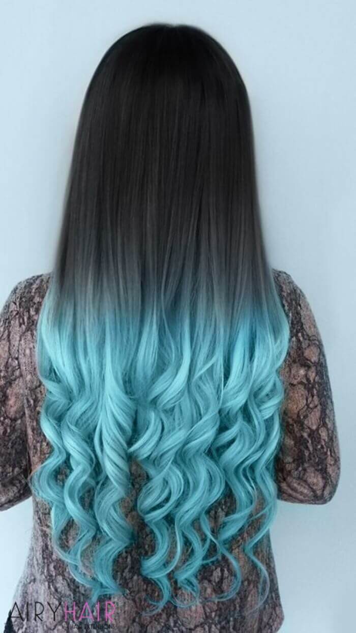 Clean ombre with a very strong contrast