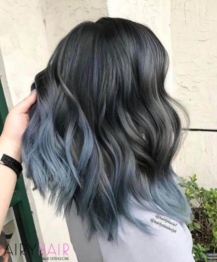 Toned down version of the blue ombre