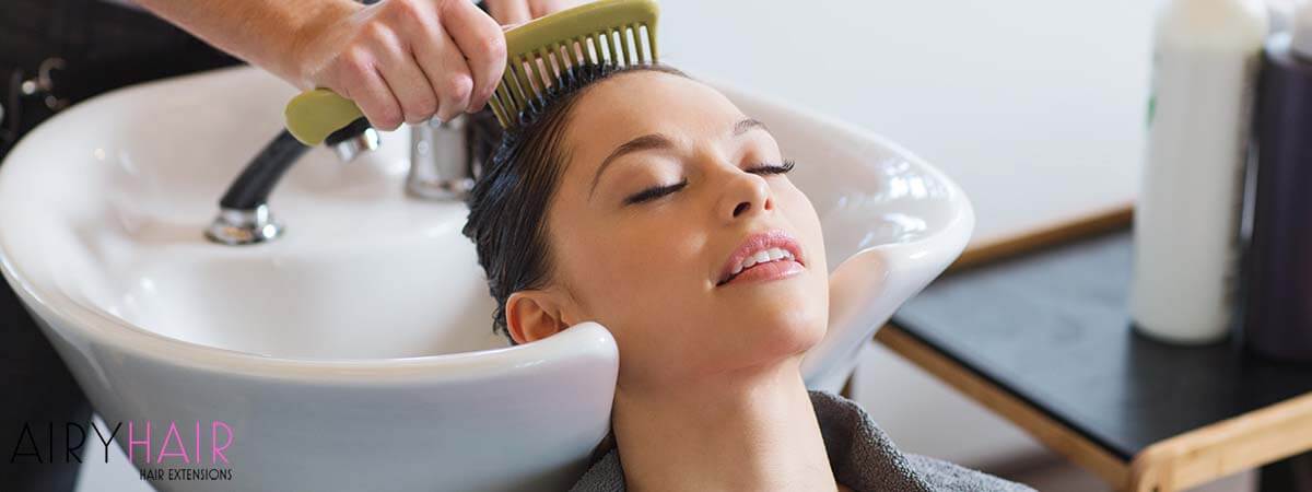 Rinsing and Drying Hair