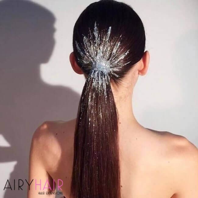 A simple slick ponytail
