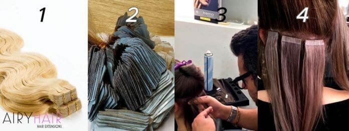 How Do Tape-In Hair Extensions Work? All About Tape-In Hair (2023)