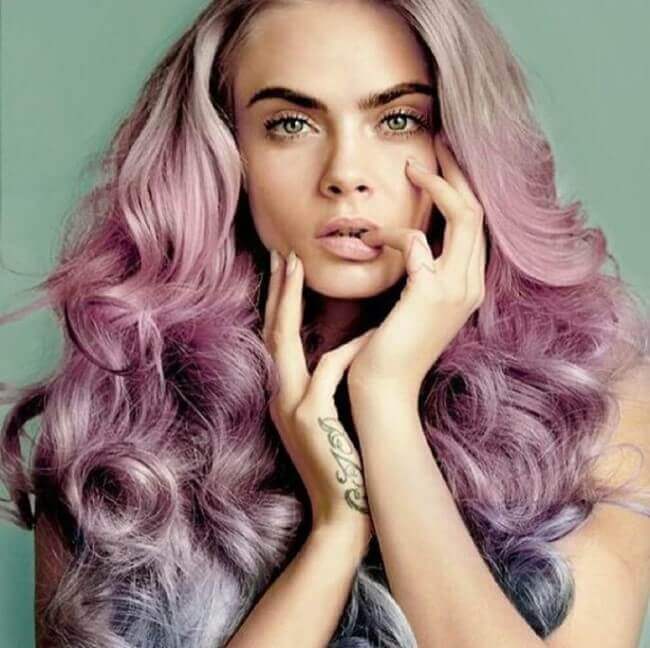 Cara Delevingne with Hair Extensions” src= Cara Delevingne with Hair Extensions