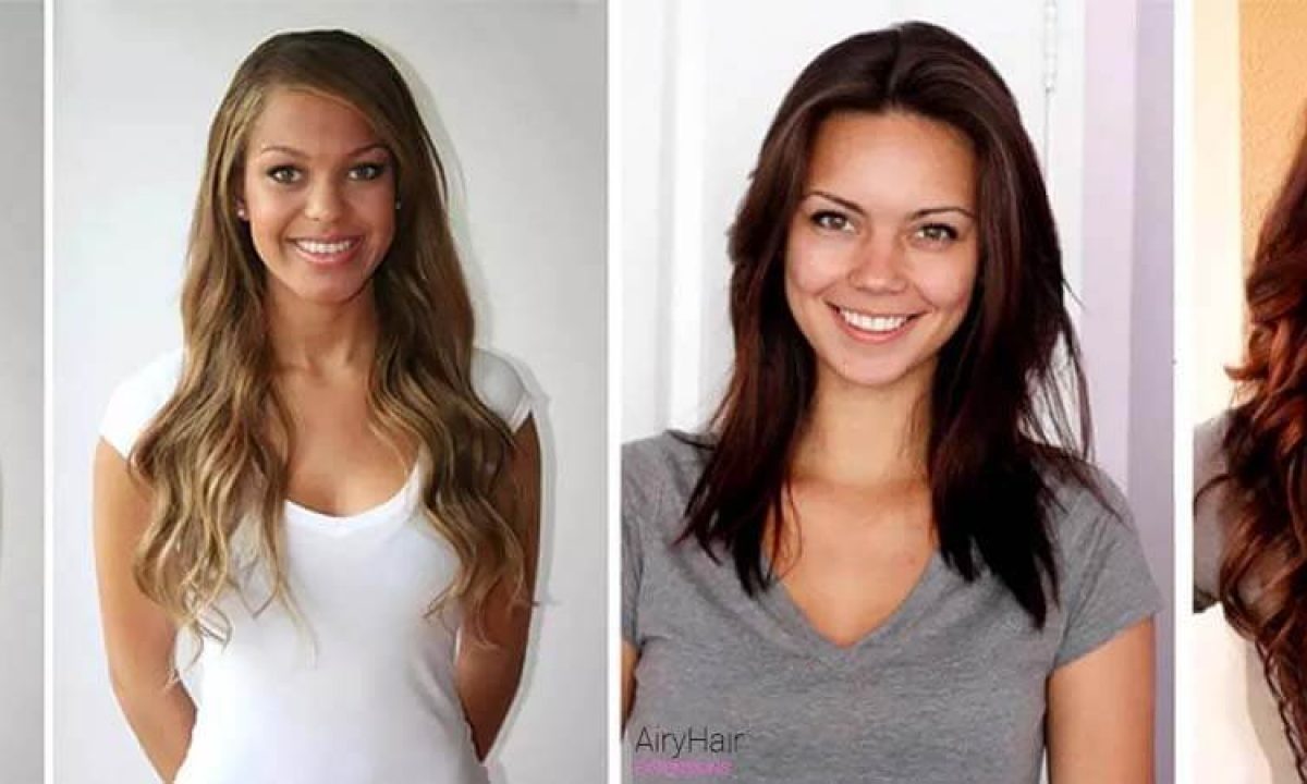 Top 14 Hair Extensions Before After Pictures On Short Medium Hair