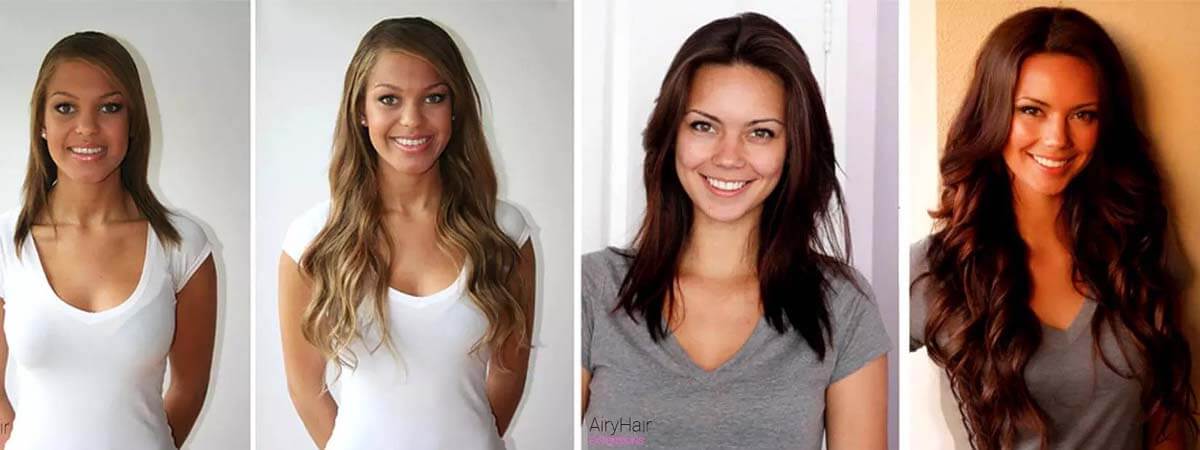 Top 15+ Hair Extensions Before & After Pictures on Short & Medium Hair (2024)