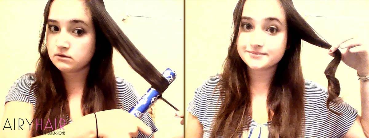 How to Curl Hair Extensions, Step 2