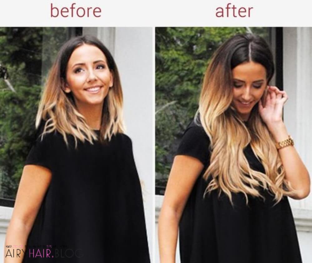 Ombre Before and After