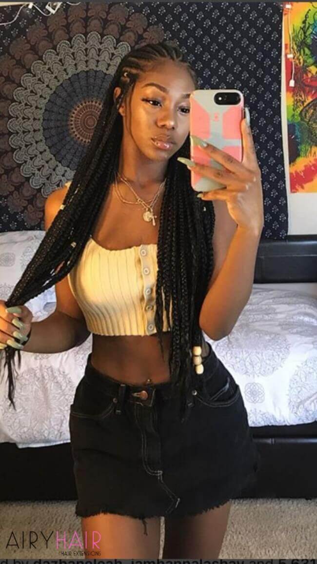 African american super long extensions