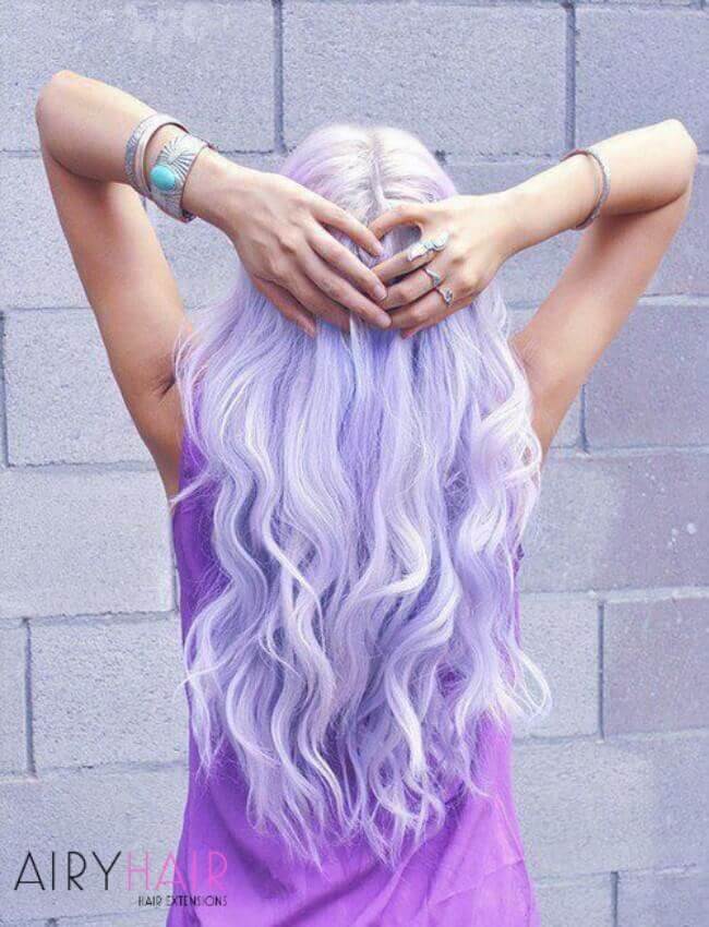 Pastel purple hairstyle