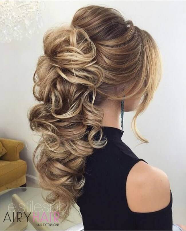 hair extensions updo