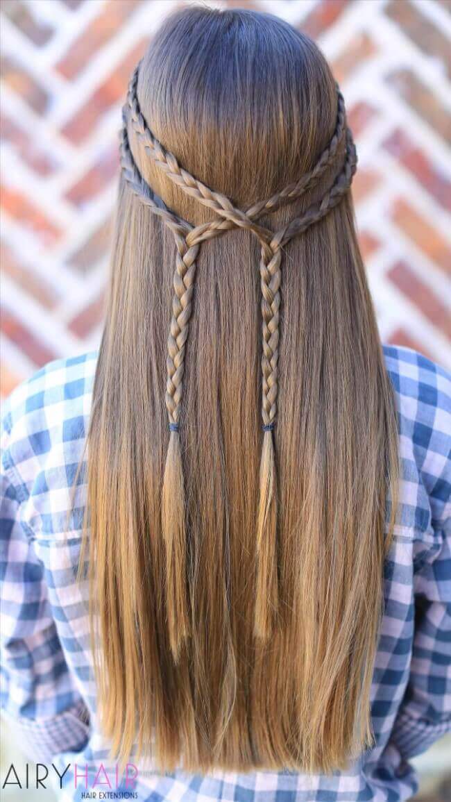 Hair extensions with braids