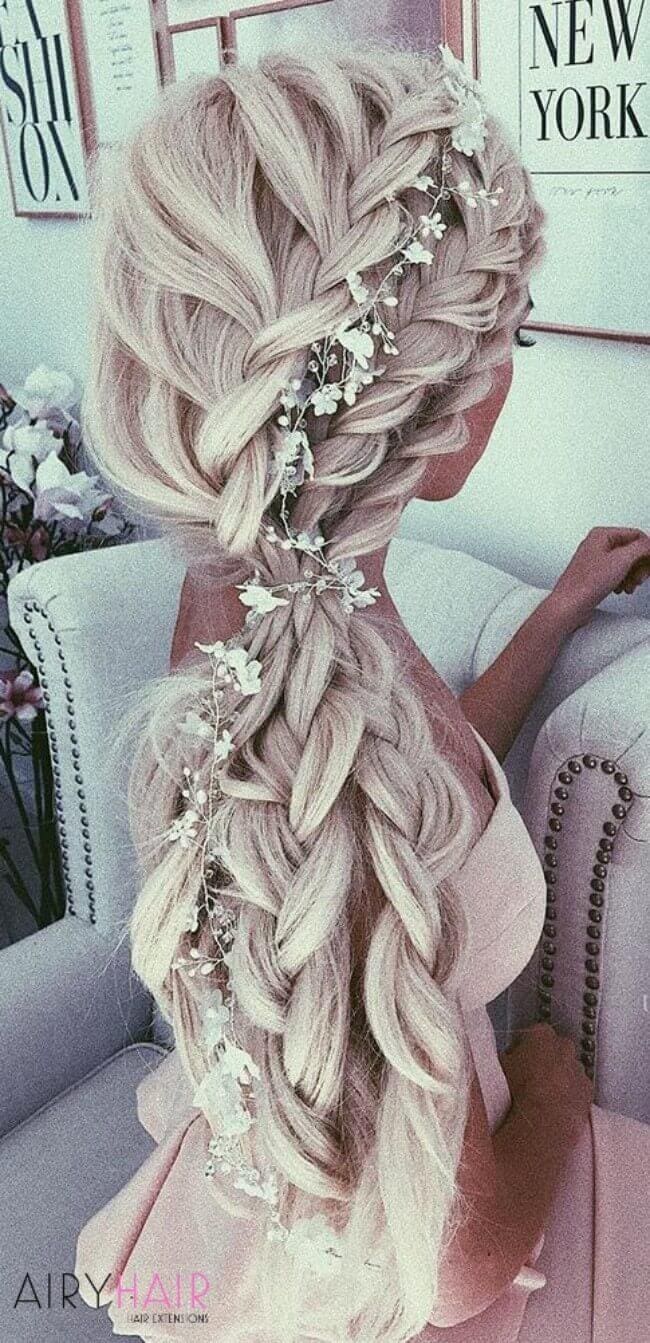 Wedding hair extensions
