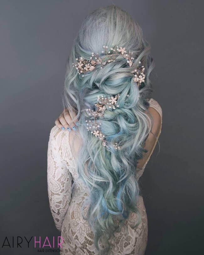 Magical bridal hairstyle