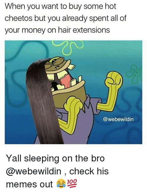 Funny Hair Extensions Meme