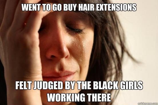 Funny Hair Extensions Meme