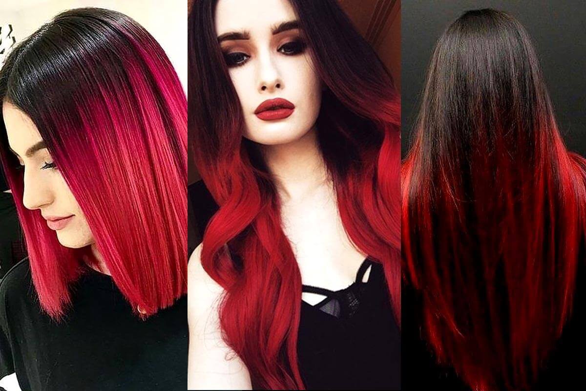 13 Best Black And Red Ombre Hair Color Ideas