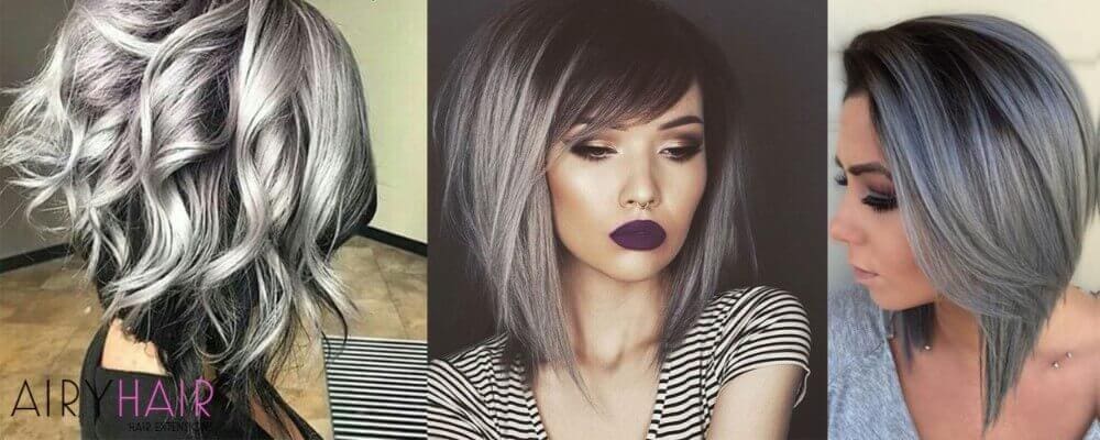 Black And Silver Hair