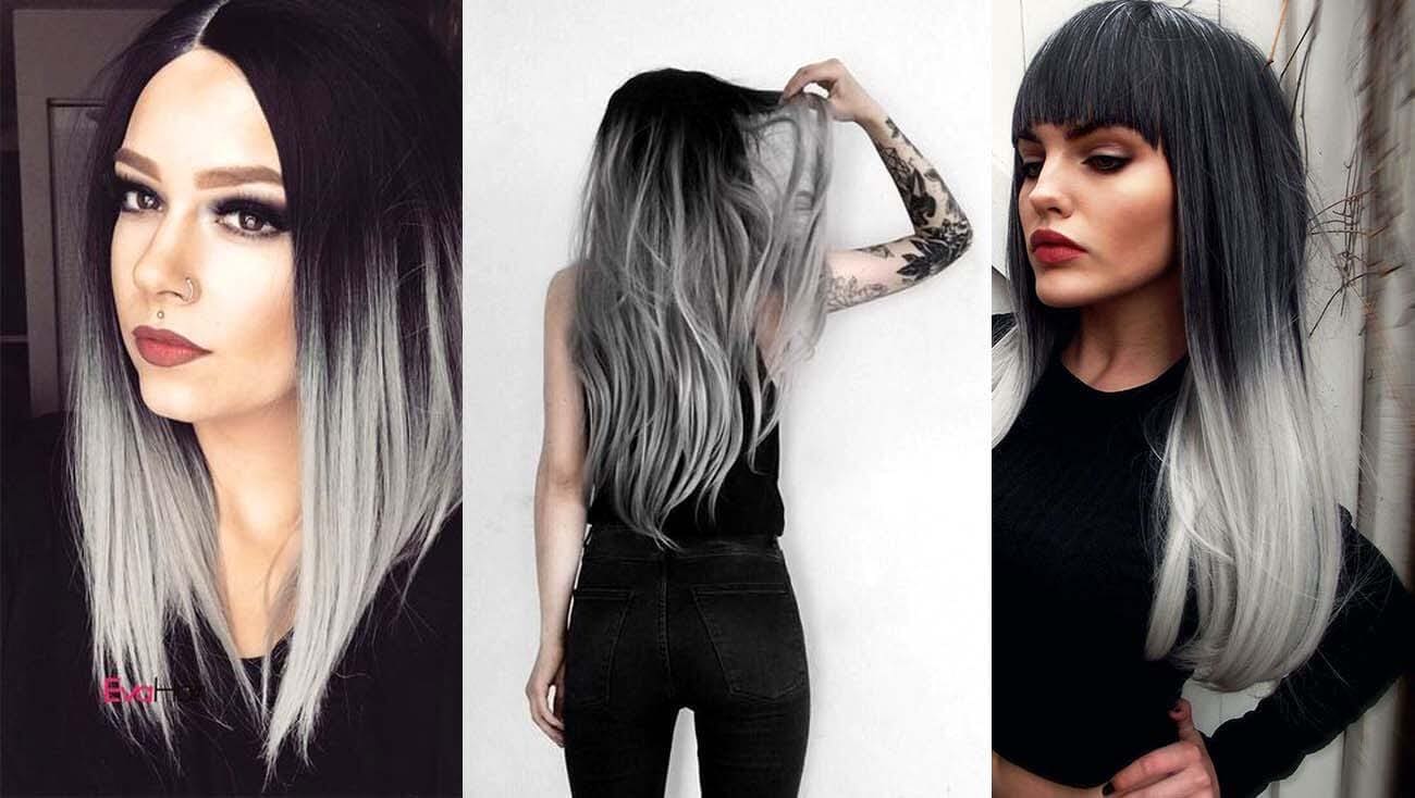 20 Best Black And Grey Ombr Hair Color Ideas