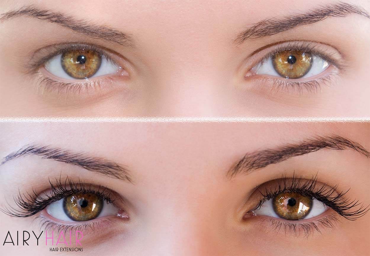 Results: before and after eyelash extensions