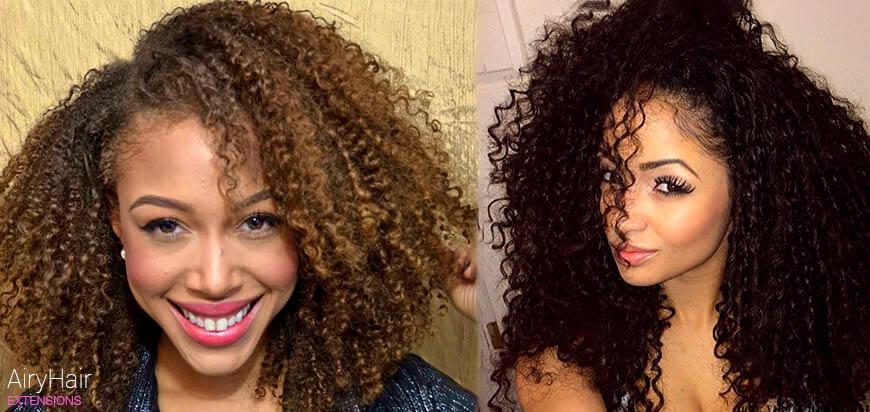 Kinky Curly Hair Extensions Texture