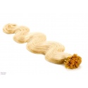 Glue-in Artificial Keratin Body Wave Hair Extensions