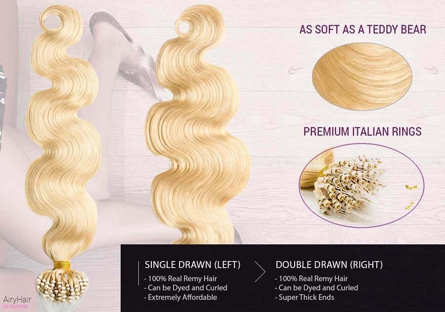 Body Weave Micro Ring Loop Hair Extensions
