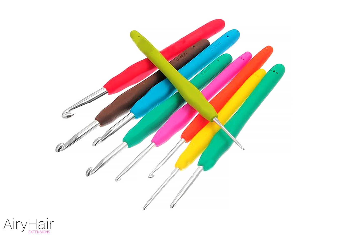  5 Pcs Hair Crochet Hook Bent Latch Hook Crochet Needle Set Tool  Knitting Ventilating Needles for Hair Extension 1 Wooden Bent Latch Hook  and 4 Size Plastic Latch Hook : Arts