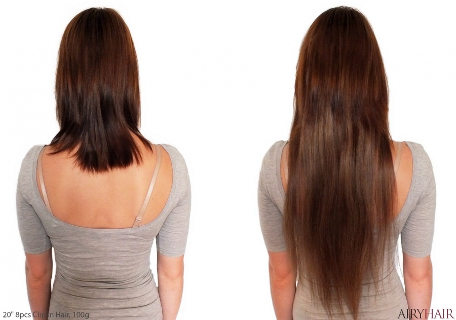 100% Naturalūs Plaukai - Prisegami Plaukų Tresai Nuo 38 Iki 70 cm 
